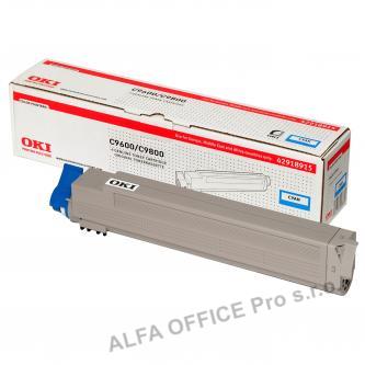 OKI originální toner 42918915, cyan, 15000str., OKI C9600, C9800, C9650, C9850, MFP