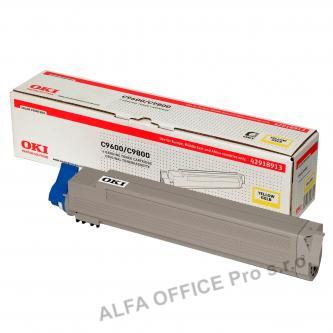 OKI originální toner 42918913, yellow, 15000str., OKI C9600, C9800, C9650, C9850, MFP