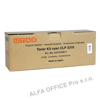  Utax originální toner 4431610011, cyan, 4000str., Utax CLP 3316, Triumph Adler 4 