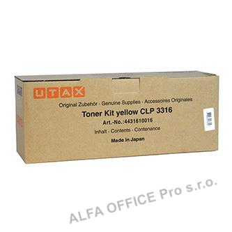  Utax originální toner 4431610016, yellow, 4000str., Utax CLP 3316, Triumph Adler 