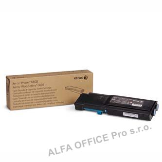 Xerox originální toner 106R02249, cyan, 2000str., Xerox Phaser 6600, Workcentre 6605