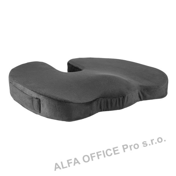 Podsedák, pod hýždě, ergonomický, černý, paměťová pěna, Powerton