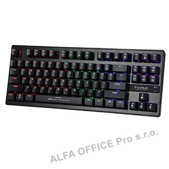 Marvo KG901, Klávesnice herní, modré spínače typ drátová (USB), černá, CZ/SK, me