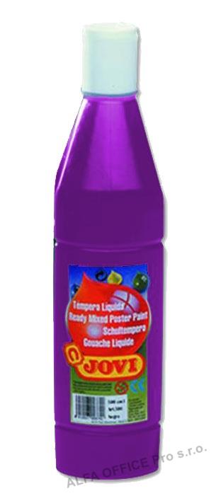 Tekuté temperové barvy JOVI PREMIUM v lahvi - 500 ml / fialová