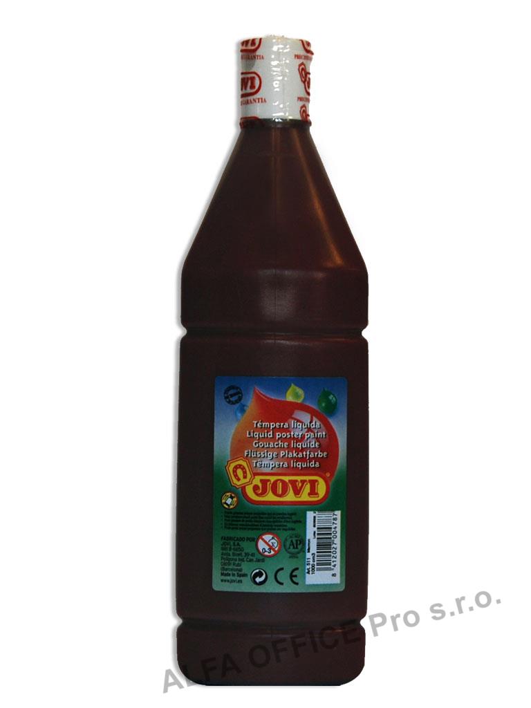 Tekuté temperové barvy JOVI PREMIUM v lahvi - 1000 ml / hnědá