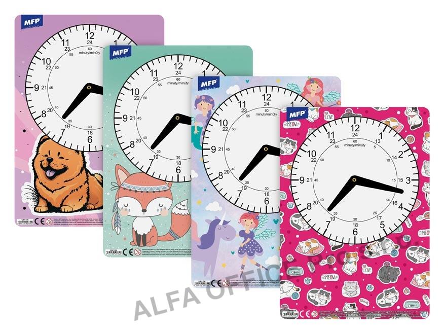 Školní hodiny A4 - mix holky