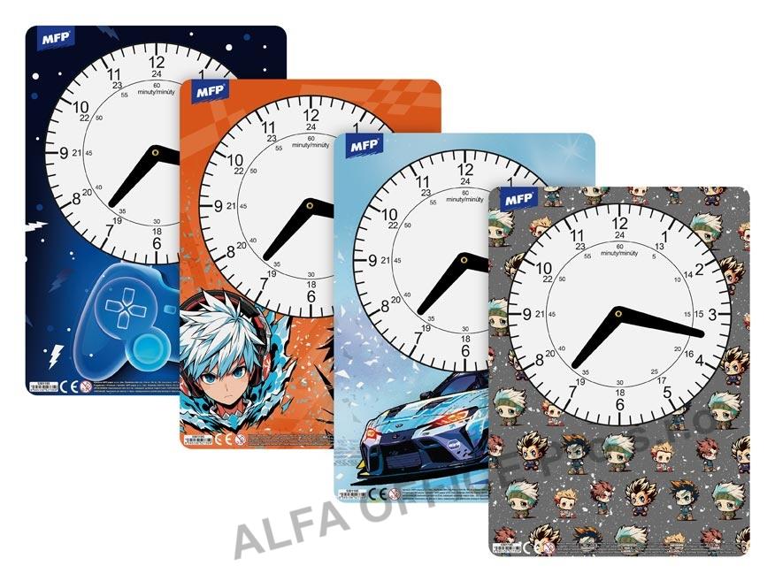 Školní hodiny A4 - mix kluci