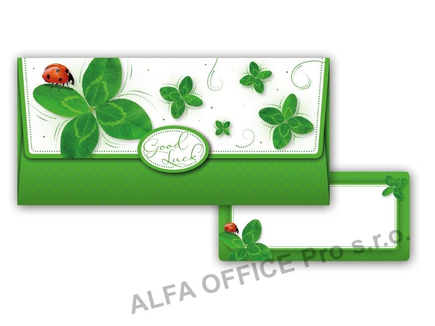 Obálka na peníze - Čtyřlístek
