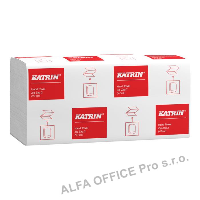 Papírové ručníky skládané Z-Z Classic Katrin bílé / 2-vrstvé / 150 ks