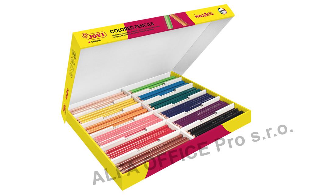 Pastelky JOVI trojhranné nedřevěné / 288 ks