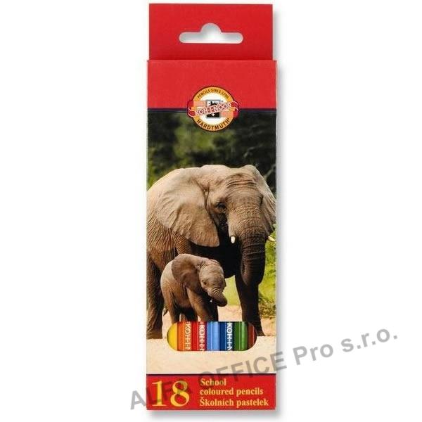 Pastelky Koh-i-noor Ptáci, Holky dlouhé / 18ks