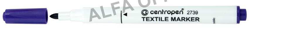Značkovač Centropen 2739 na textil - fialová