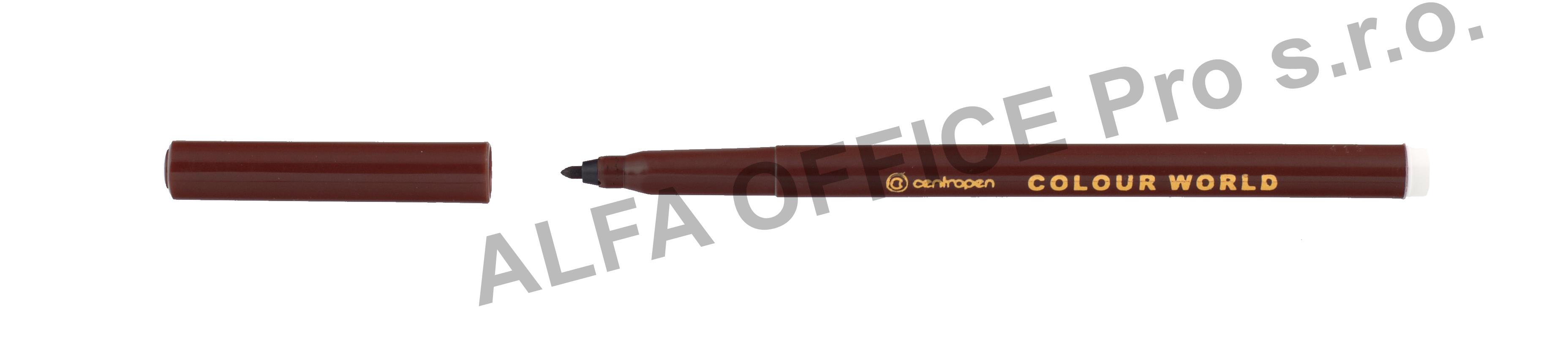 Popisovač Centropen 7550 / hnědá