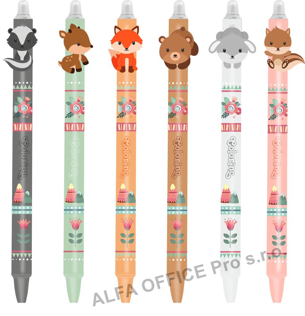 Roller Colorino mazací - Lištičky / modrá náplň