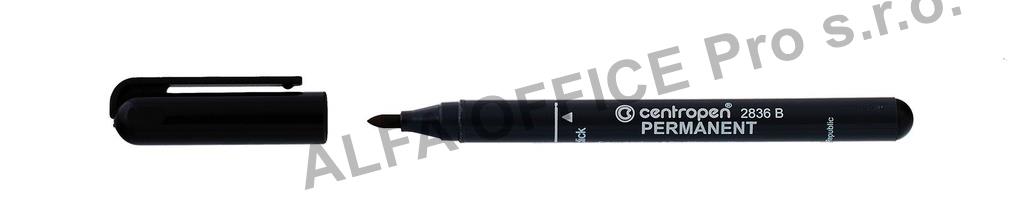 Popisovač Centropen Permanent 2836 B / černá