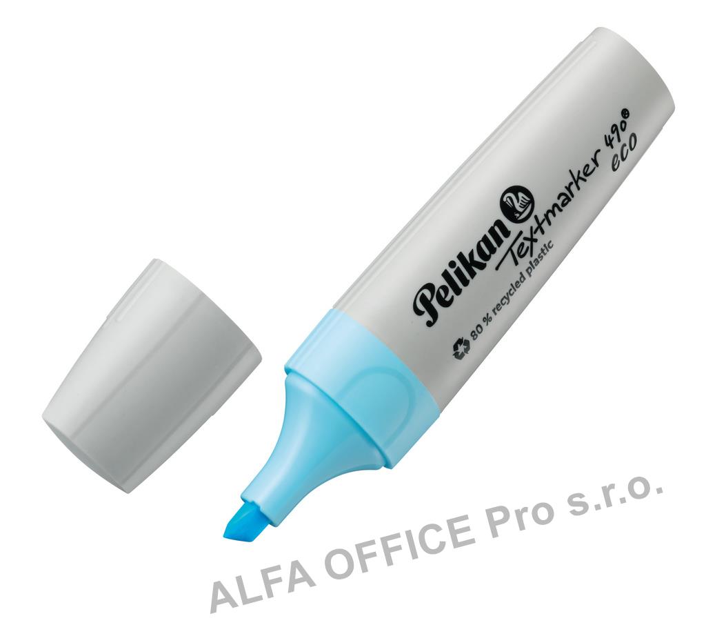 Zvýrazňovač Pelikan 490 ECO PASTEL / modrá