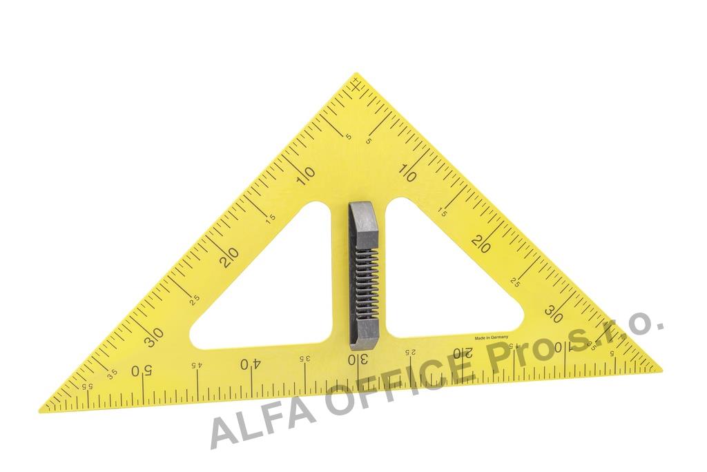 Trojúhelník na tabuli WISSNER  - 45° 60cm / žlutá