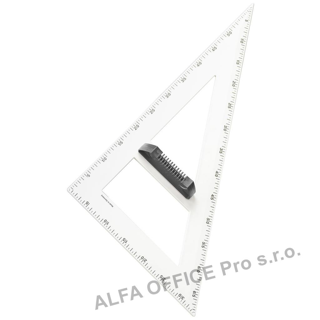 Magnetický trojúhelník na tabuli WISSNER  - 60° 60cm / bílá