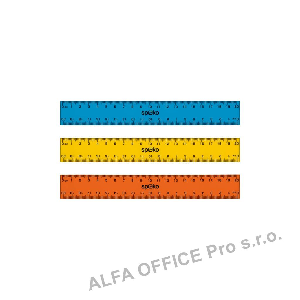 Pravítko SPOKO 20 cm - mix