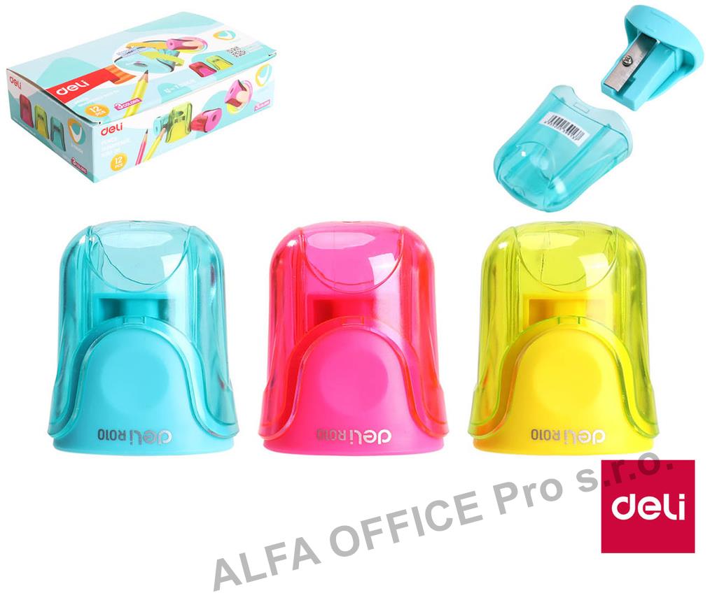 Ořezávátko DELI se zásobníkem U-TOUCH / barevný mix