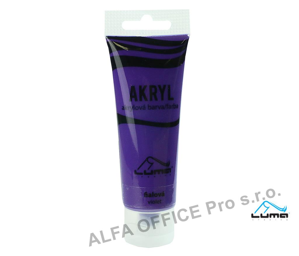 Akrylová barva LUMA - 75 ml / fialová
