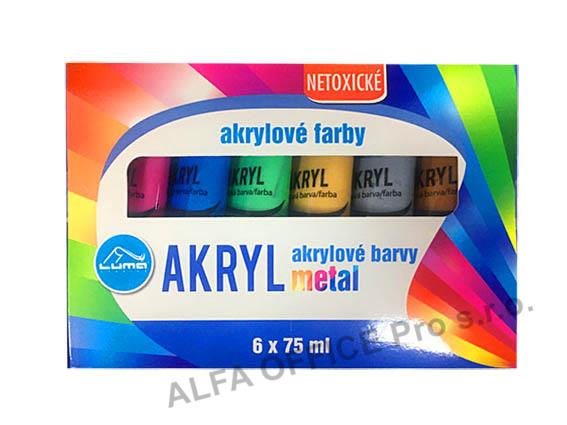 Akrylová barva LUMA - 6 barev / metalické