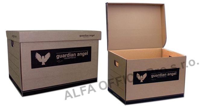 Kontejner archivační Guardian Angel - přírodní hnědá