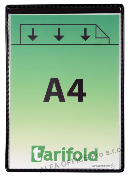 Kapsy magnetické Tarifold - černé / na výšku / 5 ks