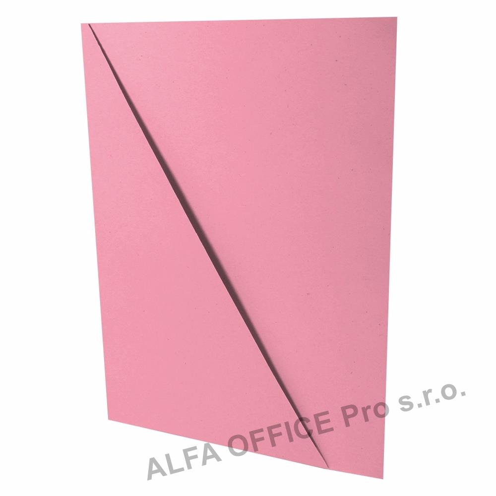 Desky se šikmým rohem - růžová