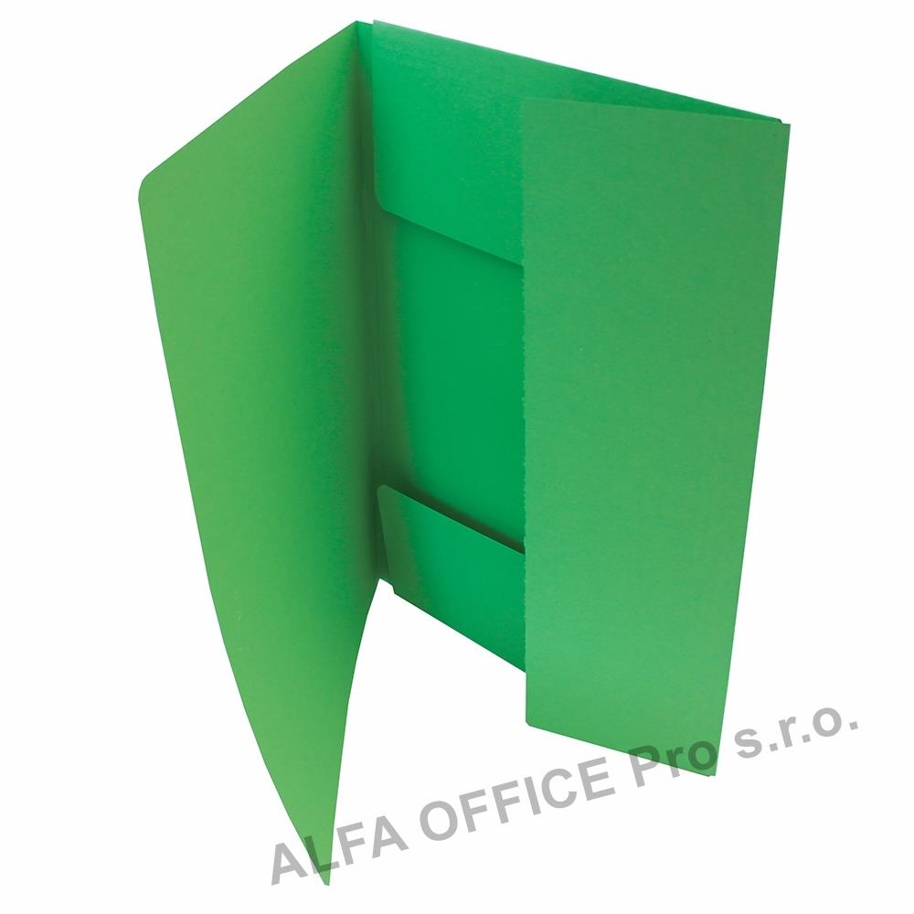 Odkládací mapy 253 Classic - se třemi chlopněmi - zelená