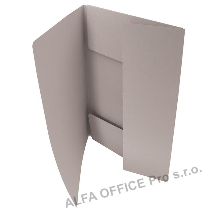 Odkládací mapy 253 Classic - se třemi chlopněmi - šedá