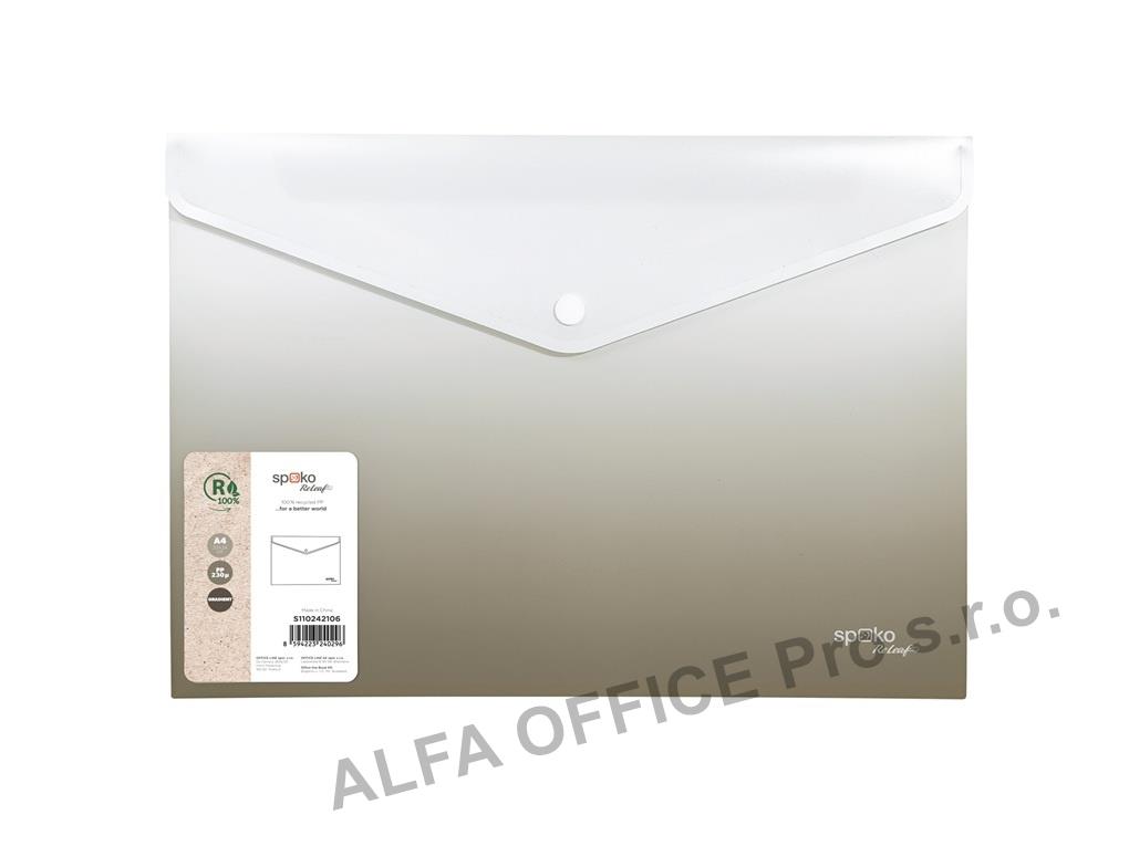 Spisové desky s drukem Gradient - A4 / šedá