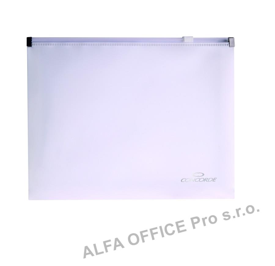 Spisové desky na zip CONCORDE - A5 / bílá
