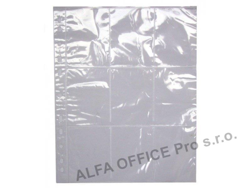 Závěsný obal Bantex - A4 silný / na sběratelské kartičky 64x89 mm / 10 ks