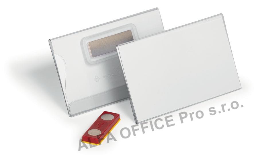 Jmenovka Durable s magnetem - 54 x 90 mm / 25 ks