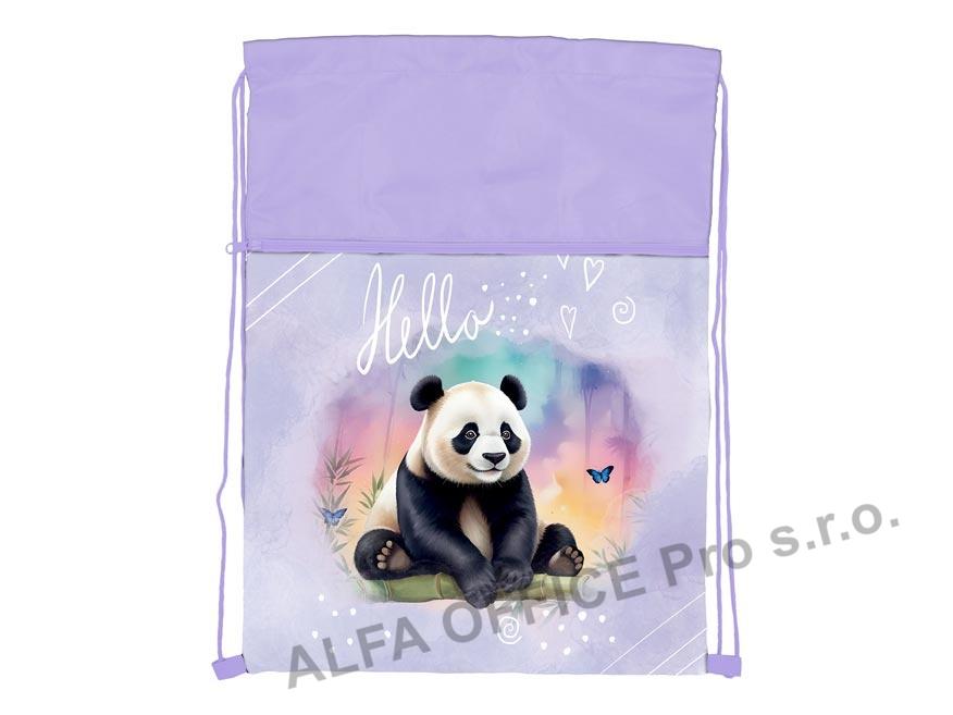 Sáček na přezůvky - panda