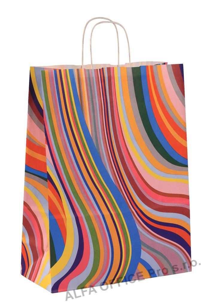 Taška papírová kroucené ucho - 70. léta / 240 x 110 x 310 mm