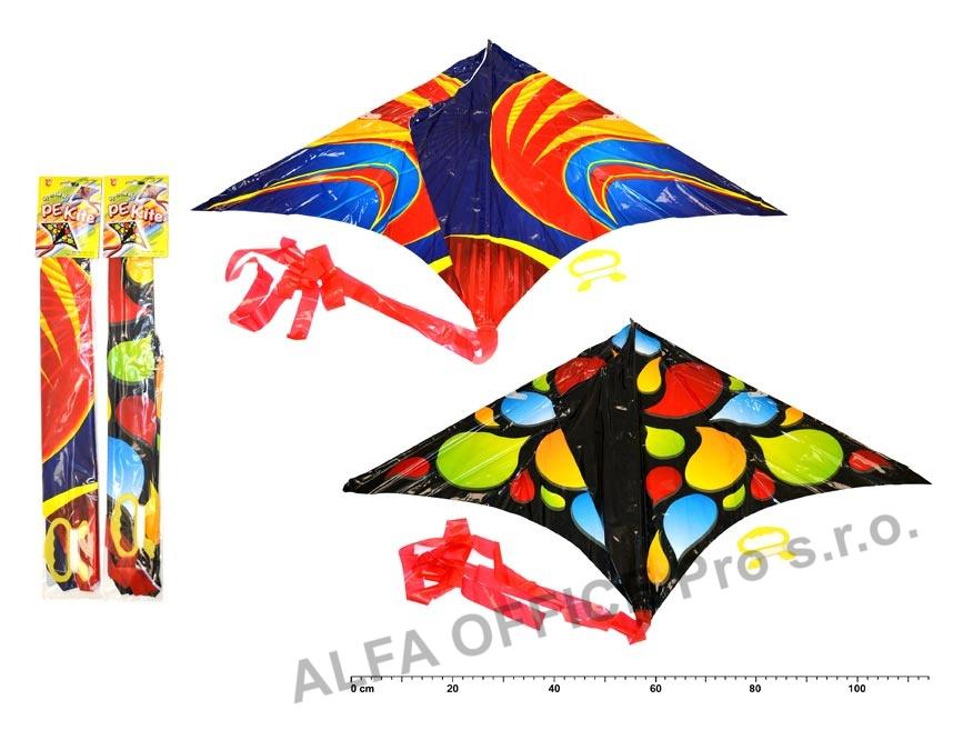 Létající drak pestrobarevný - 61 x 114 cm