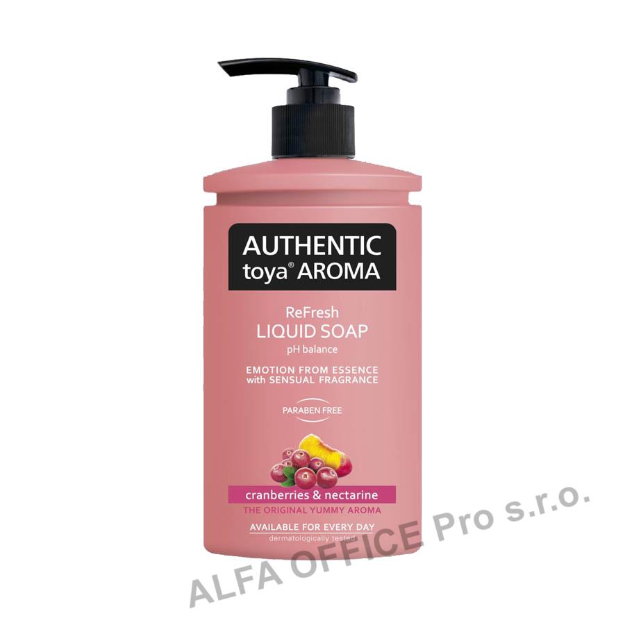 Mýdla tekutá AUTHENTlC - brusinky a nektarinky / 400 ml
