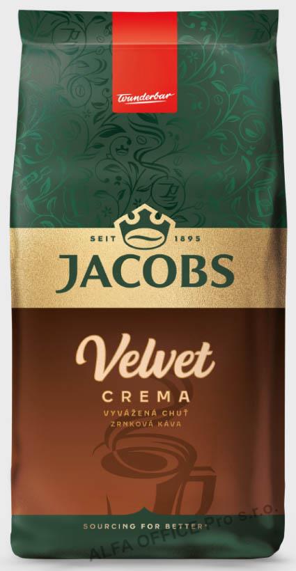 Zrnková káva Jacobs Velvet Cream / 1 kg