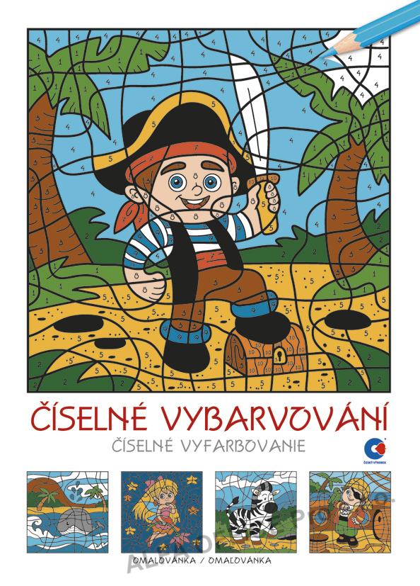 Omalovánky A4 - Číslené vybarvování