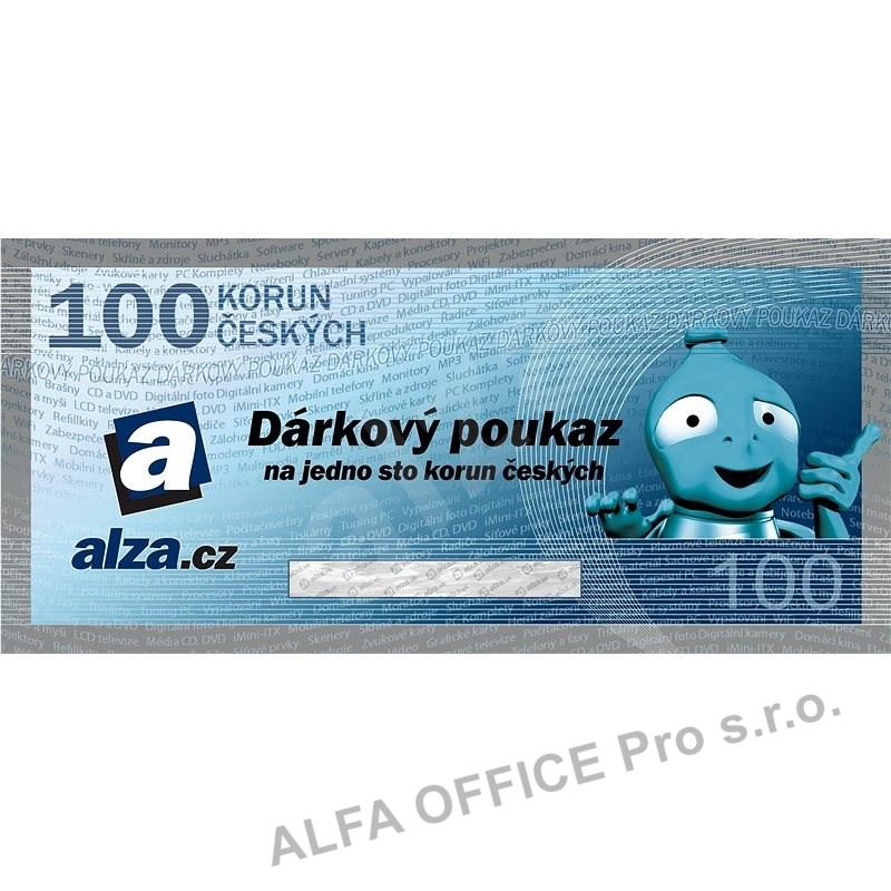 Dárková poukázka ALZA e-shop 100kč