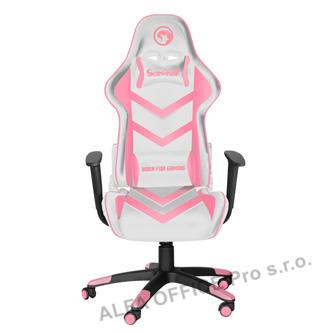 Herní křeslo Marvo CH-106, růžové